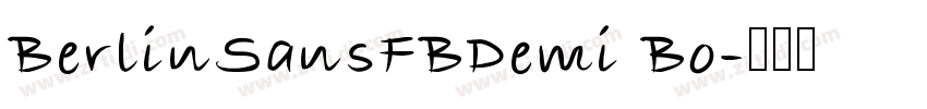BerlinSansFBDemi Bo字体转换